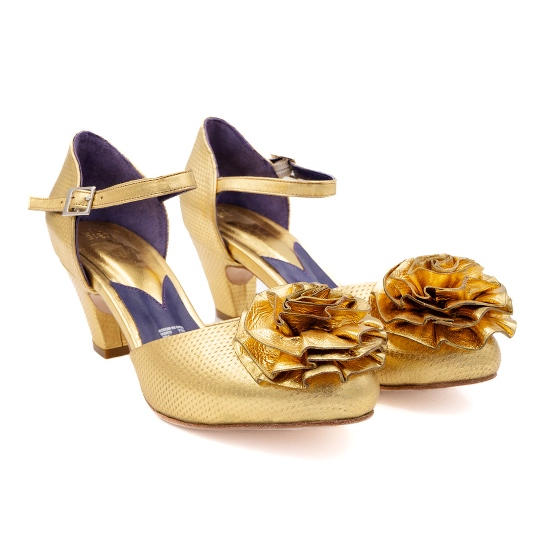 Zapatilla de Mujer Magnolia Oro V - Altura Siete