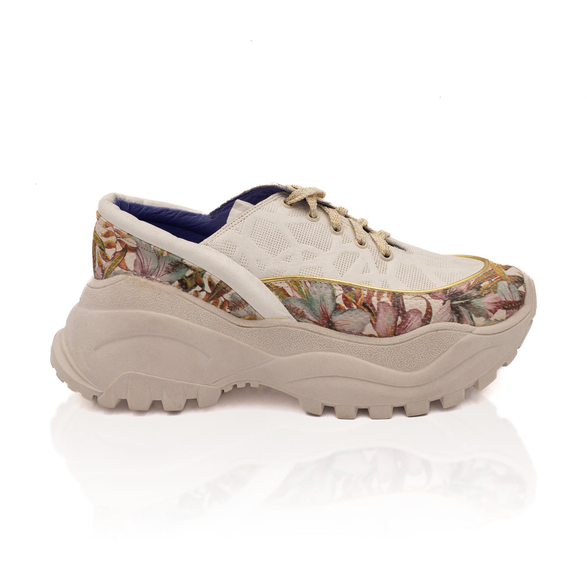 Sneaker de Mujer Barbara Maquillaje Floral - Altura Siete