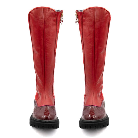 Bota de Mujer Cristina Red Velvet