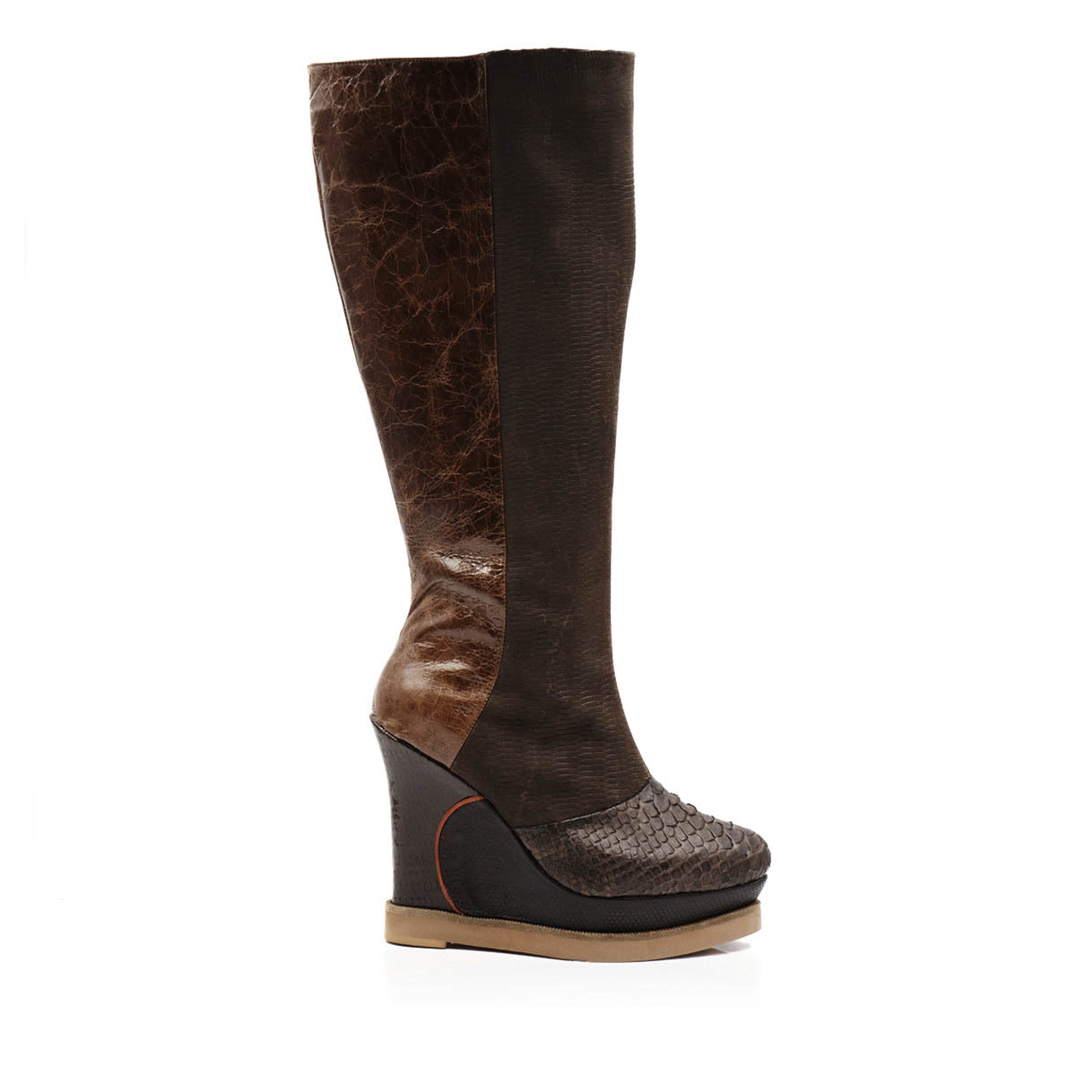 Bota de Mujer Encanto Marron Premium - Altura Siete