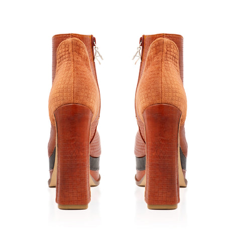 Botin de Mujer Milan Ladrillo