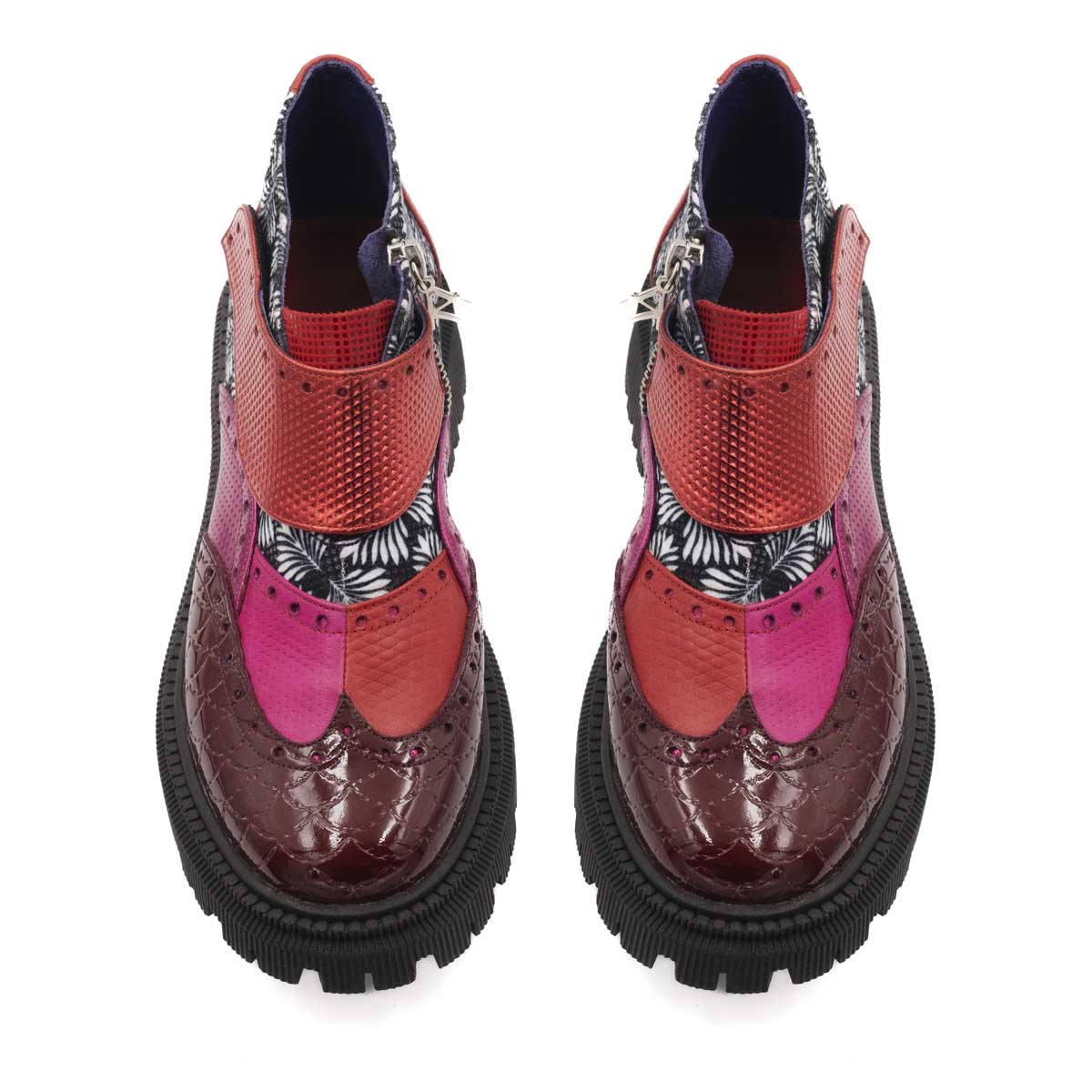 Botin de Mujer Prisma Red Velvet - Altura Siete