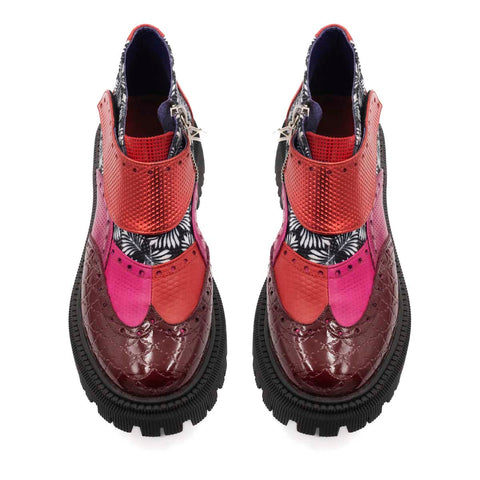 Botin de Mujer Prisma Red Velvet