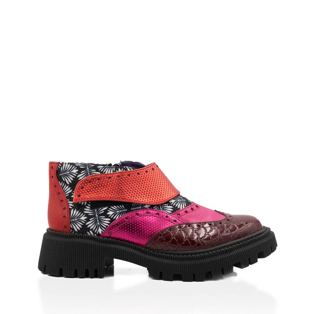 Botin de Mujer Prisma Red Velvet - Altura Siete