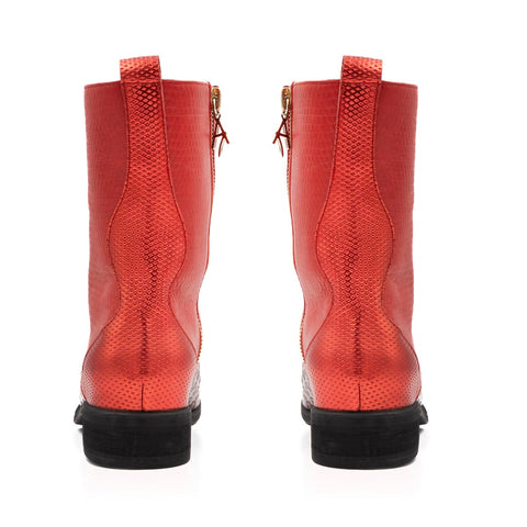 Botin de Mujer Budica Red Velvet