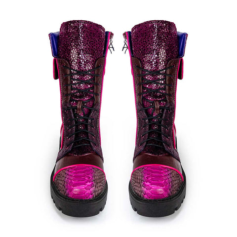 Premium Garnet Sagittarius Handmade Ankle Boot for Women