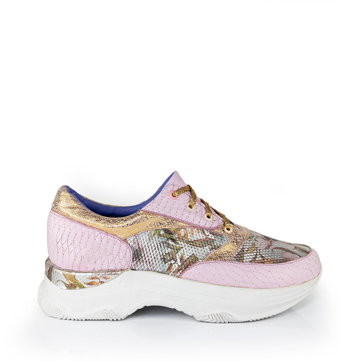 Sneaker de Mujer Capri Rosa Floral - Altura Siete