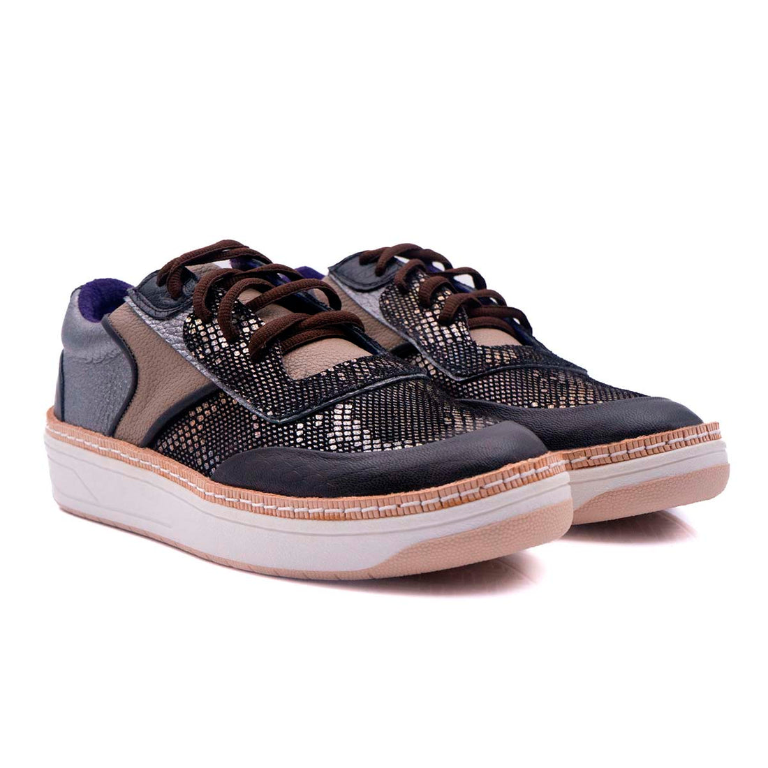 Sneaker Carla Cafe Negro