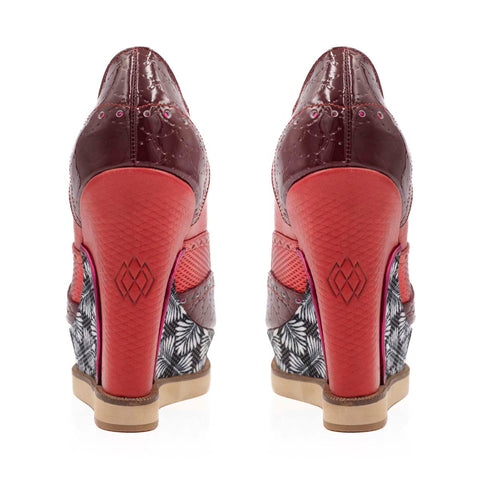 Plataforma de Mujer Destello Red Velvet