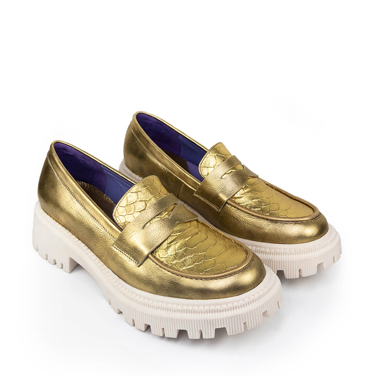 ZAPATO DE MUJER ESTRELLA ORO - Altura Siete