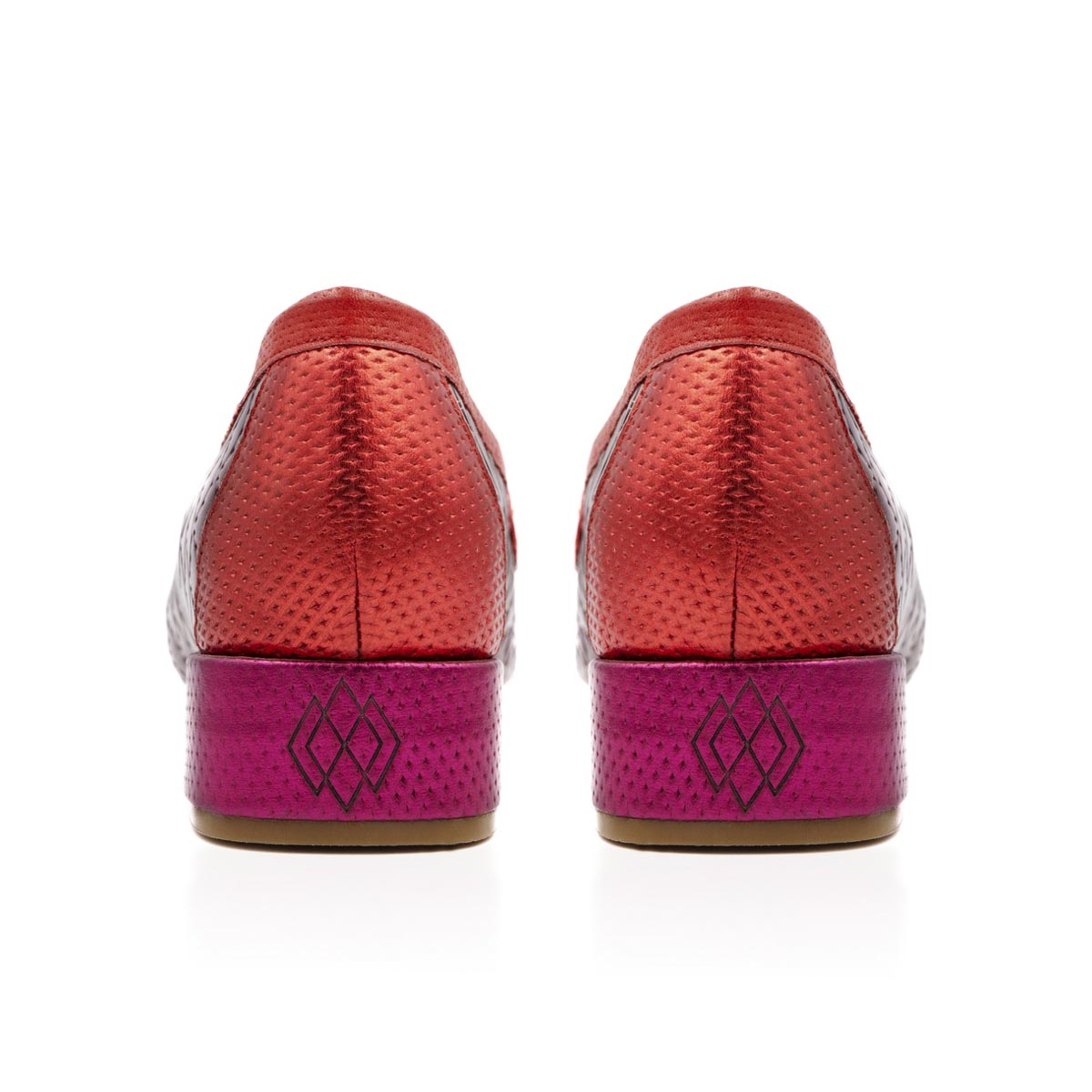 Mocasin de Mujer Fiorella Red Velvet - Altura Siete