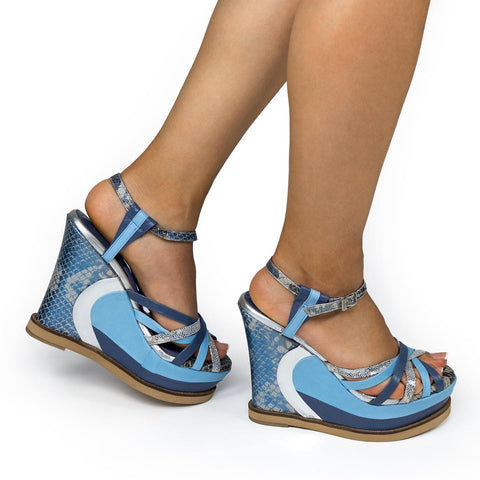 Blue krishna women's sandal