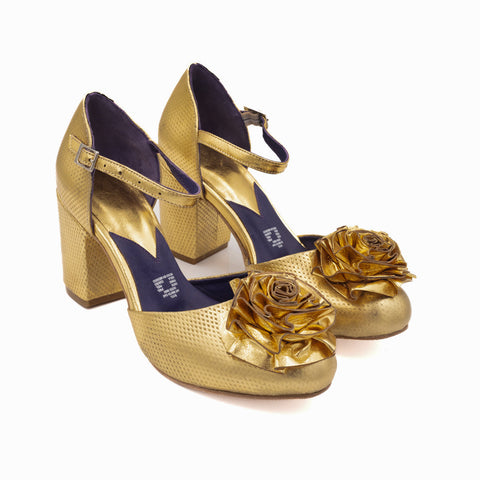 Zapatilla de Mujer Magnolia oro