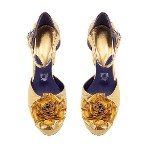 Zapatilla de Mujer Magnolia oro