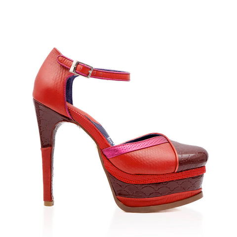 Zapatilla de Mujer Melinda Red Velvet