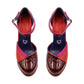 Zapatilla de Mujer Melinda Red Velvet - Altura Siete