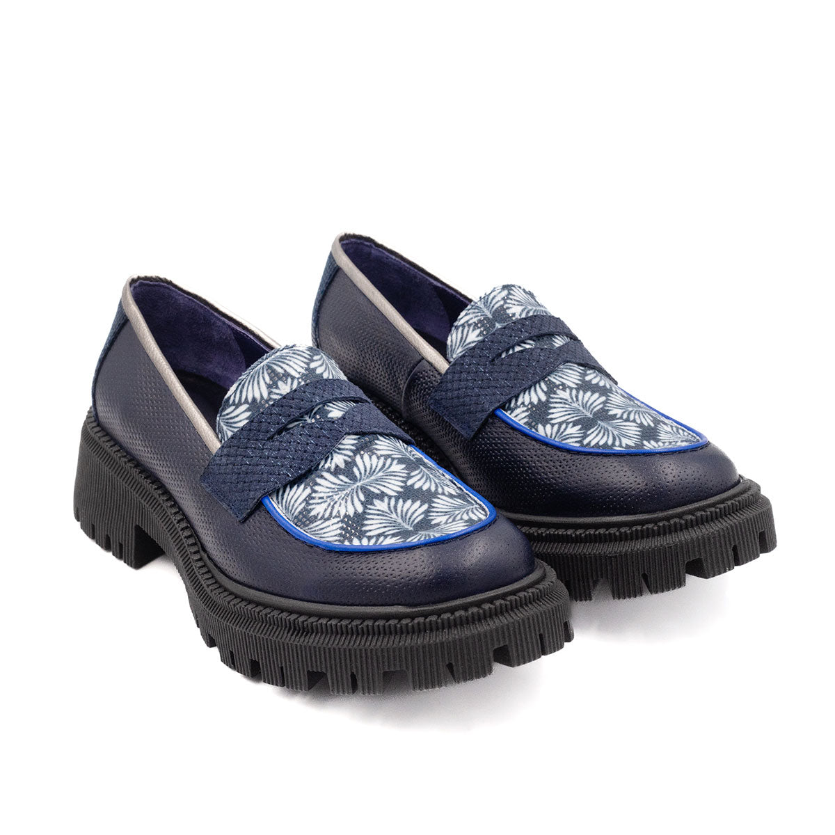 Mocasin de Mujer Estrella Indigo - Altura Siete