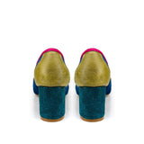 Mocasin Artesanal para Mujer Antonella  Pavoreal