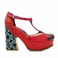 Paula SK Red velvet platform