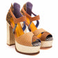 Sandalia para mujer Eneida Cheetah Oro
