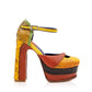 Zapatilla de Mujer Dandy Crush Ocre Premium - Altura Siete