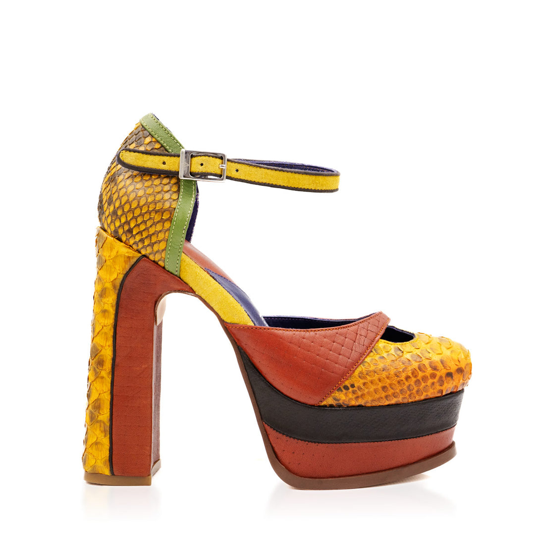 Zapatilla de Mujer Dandy Crush Ocre Premium - Altura Siete