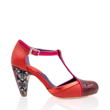 Zapatilla Paula Red Velvet - Altura Siete