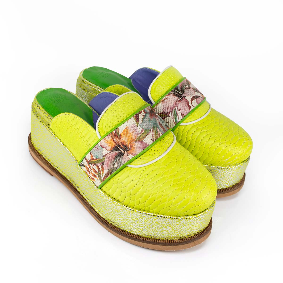 Slip on de Mujer Brisa Lima Floral - Altura Siete