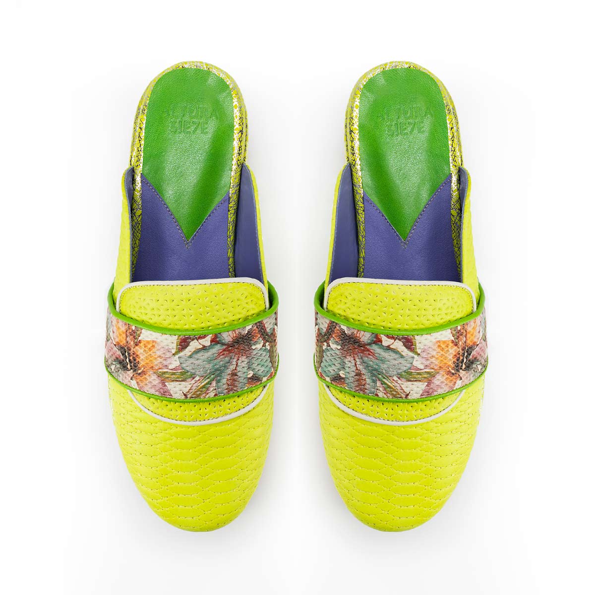 Slip on de Mujer Brisa Lima Floral - Altura Siete