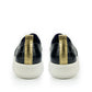 Sneaker para mujer emily negro oro trasero