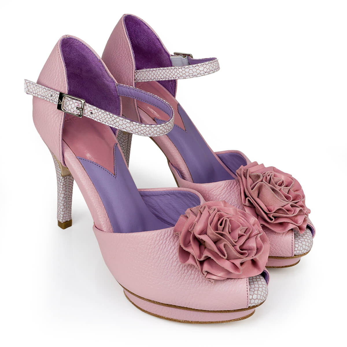 Zapatilla de Mujer Magnolia Rosa - Altura Siete