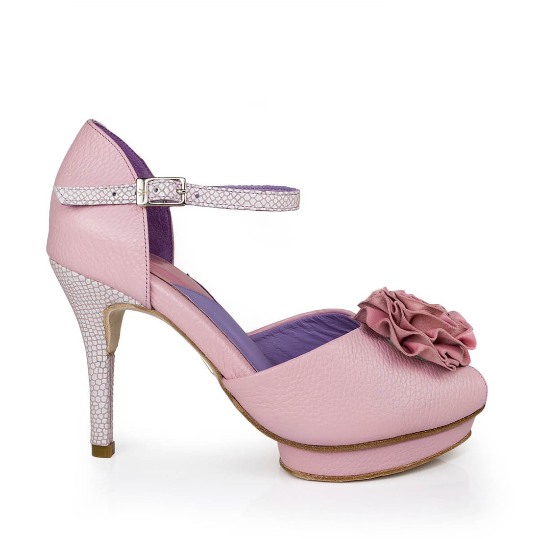 Zapatilla de Mujer Magnolia Rosa - Altura Siete